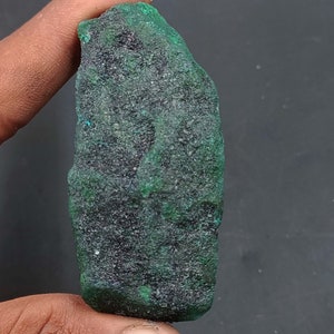 Discount Sale Offer 213.40 Ct Certified Natural Green Emerald Rough Shape 70x33x18 mm High-Class Quality From Brazil Loose Gemstone Raw OKJ