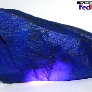 TanzaniteFast Shipping 10100 Ct / 2 Kg 200 Gram Certified Natural Amazing Tanzanite Blue Uncut Rough Gemstone From Tanzania LRA image 1