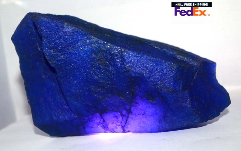 TanzaniteFast Shipping 10100 Ct / 2 Kg 200 Gram Certified Natural Amazing Tanzanite Blue Uncut Rough Gemstone From Tanzania LRA image 1