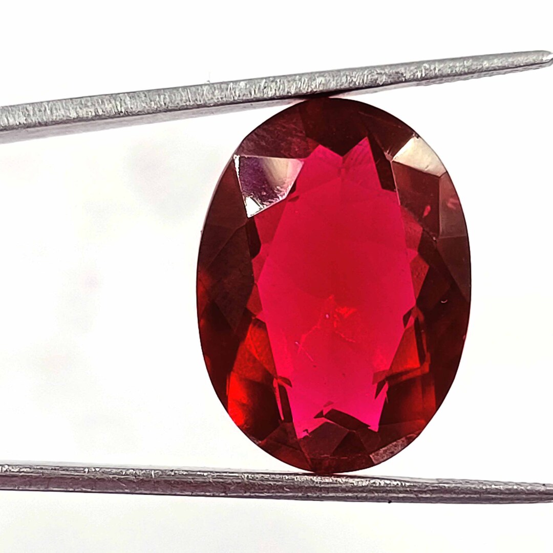 Ruby Natural Oval Cut 25-26 Ct Real Red Ruby Stone Certified From Burma ...