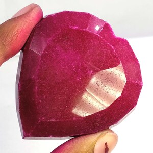 Natural Red Ruby 276.0 Ct Certified EGL Gemstone Heart Shape 6ANC