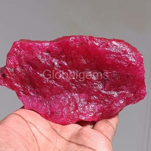Ruby Natura 4022,5 kt ruwe Afrikaanse rode robijn gecertificeerde losse edelsteen beste kwaliteit zeldzame collectie edelsteen A One-kwaliteit 5ISN