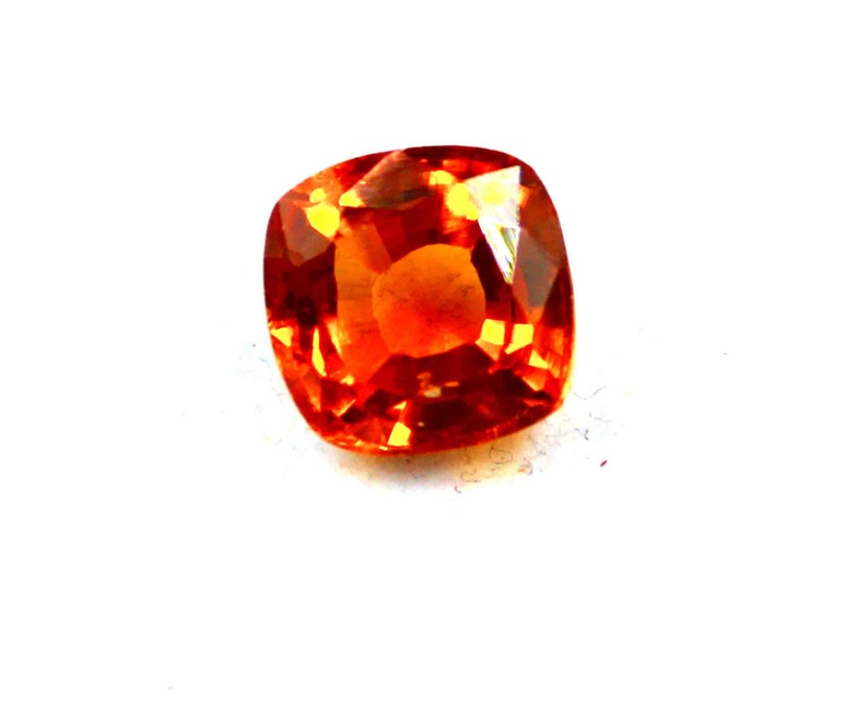 7.00 Ct Certified 100/% Natural A One Quality Orange Sapphire Cushion Shape Gemstone Making For Ring SD209