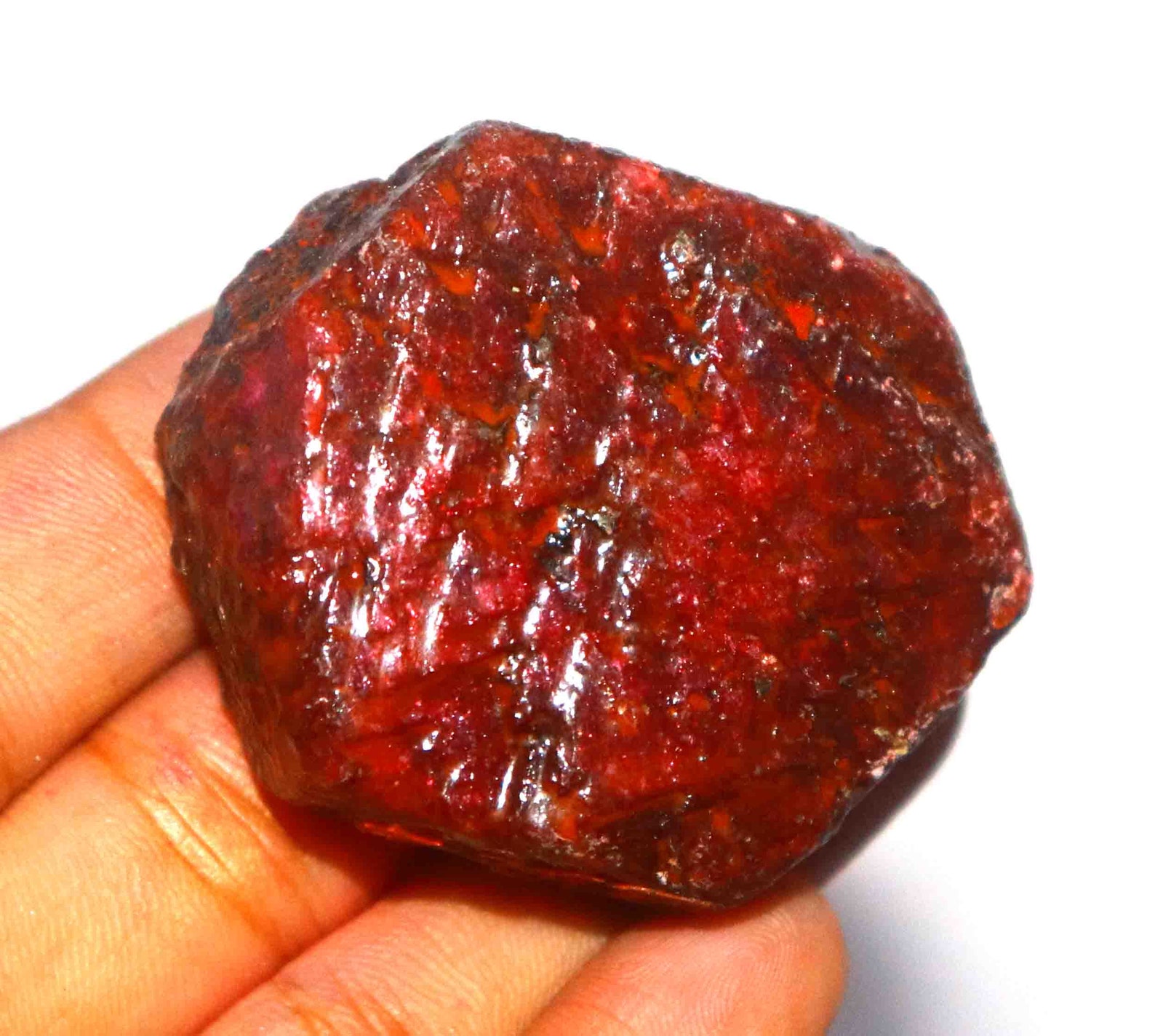 573.00 Ct Certified Natural Blood Red Ruby Uncut Raw Gemstone | Etsy