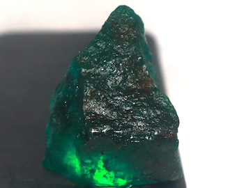 Esmeralda verde natural en bruto de 450 quilates, certificada por EGL, piedra preciosa opaca suelta 6JNY