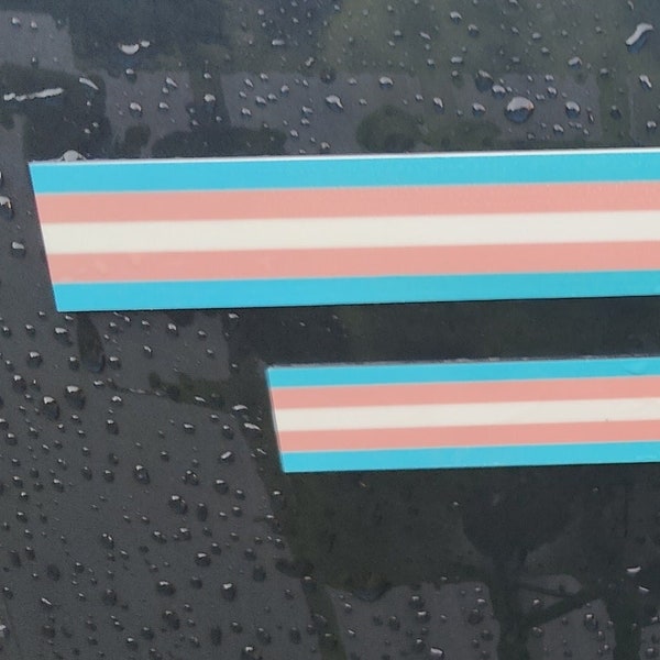 TRANS Lgbtq + Car Decal or magnet 2 different sizes 7 an 11 inches support Gay  transgender  support