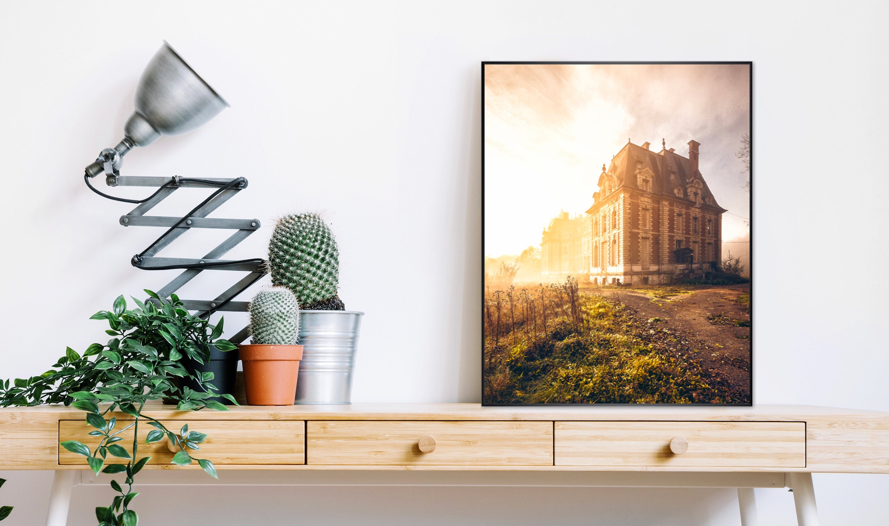 Photographie Urbex Golden Castle Heure Dorée sur Un Château Français Abandonné