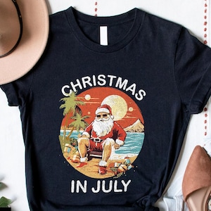 Christmas in July Shirt, Christmas In July Gift, Summer Holiday Shirt, Beach Christmas T-Shirt, Xmas Vacation Tee, Christmas In Summer Shirt