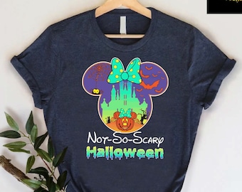 Disney Halloween T-Shirt,Mickey's Not-So-Scary Shirt,Mickey and Minnie Family Shirt,Not So Scary Halloween Party Shirt,Disney Matching Shirt