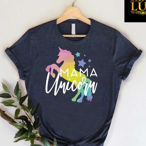 Unicorn Mom Shirt,,Mama Unicorn Shirt, Mother's Day Shirt, Gift for New Mom, Birthday Mama Gift Shirt, Pregnancy Announcement, New Mom Gift