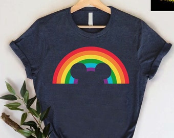 Rainbow Mickey Head Shirt, Pride Disney Shirt, LGBT Disneyland Vacation Tee, Trans Rights Shirt, Disney Gay Pride Shirt, Mickey LGBT Tshirt