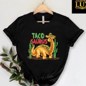 Taco Saurus Shirt,Cinco de Mayo Gift for Kids, Mexican Food Shirt, Fiesta Dinosaur Tshirt, Boys Festical Tee, Taco Toddler Shirt, Taco Party