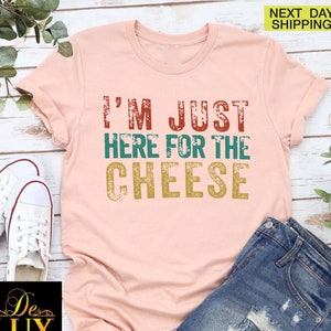 Cheese T-Shirt,Cheese Lover Shirt,I Love Cheese Shirt,Gift for Cheese Lover,Grunge Shirt,Cheese Gift For Her,Garden Party Shirt, Cheese Gift