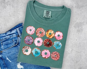 Comfort Colors®, Donut Tshirt, Donut Birthday Shirt, Donut Theme Party Tee, Girls Donut T-shirt, Family Donut Shirt, Gift for Donut Lover