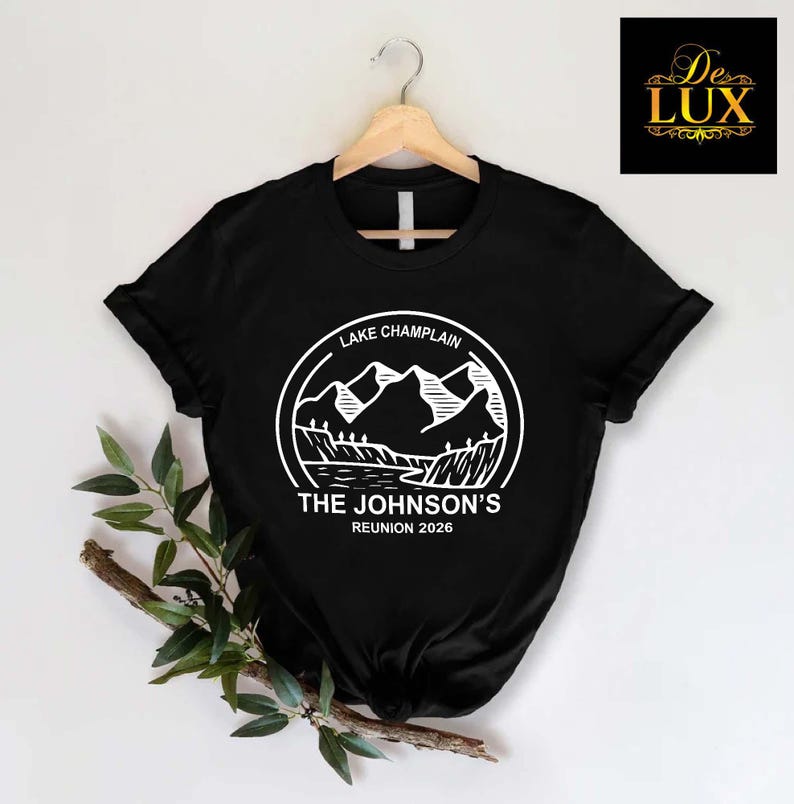 Custom Vacation Shirt,Lake Champlain Vacation Shirt,Family Reunion Tee,LakeTee,National Park Camping Trip Tee,Vacation Tee 2026,Mountain Tee Bild 6