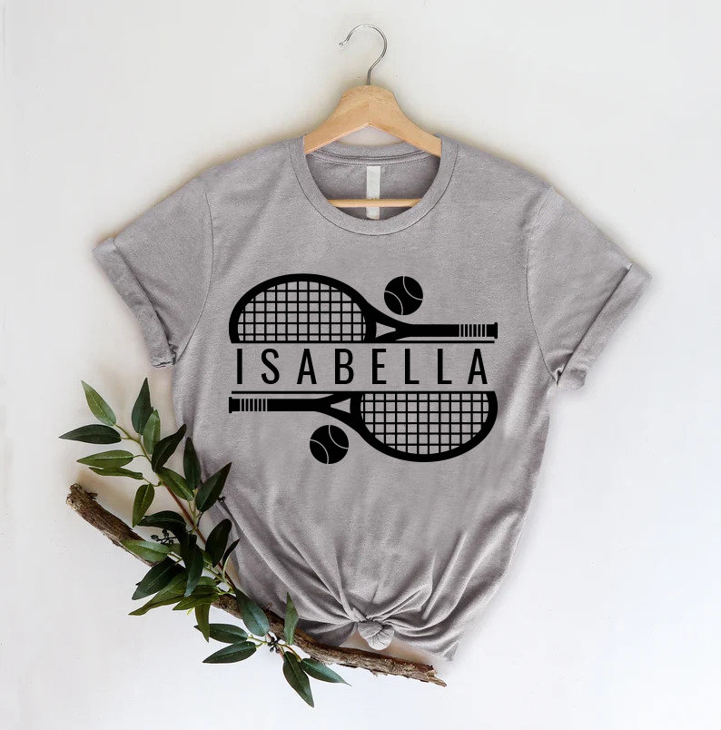 Personalized Tennis TShirt,Tennis Racket Shirt,Game Day Shirt,Tennis Player Gift,Tennis Coach Shirt,Game Day Team Tshirts,Tennis Coach Gift