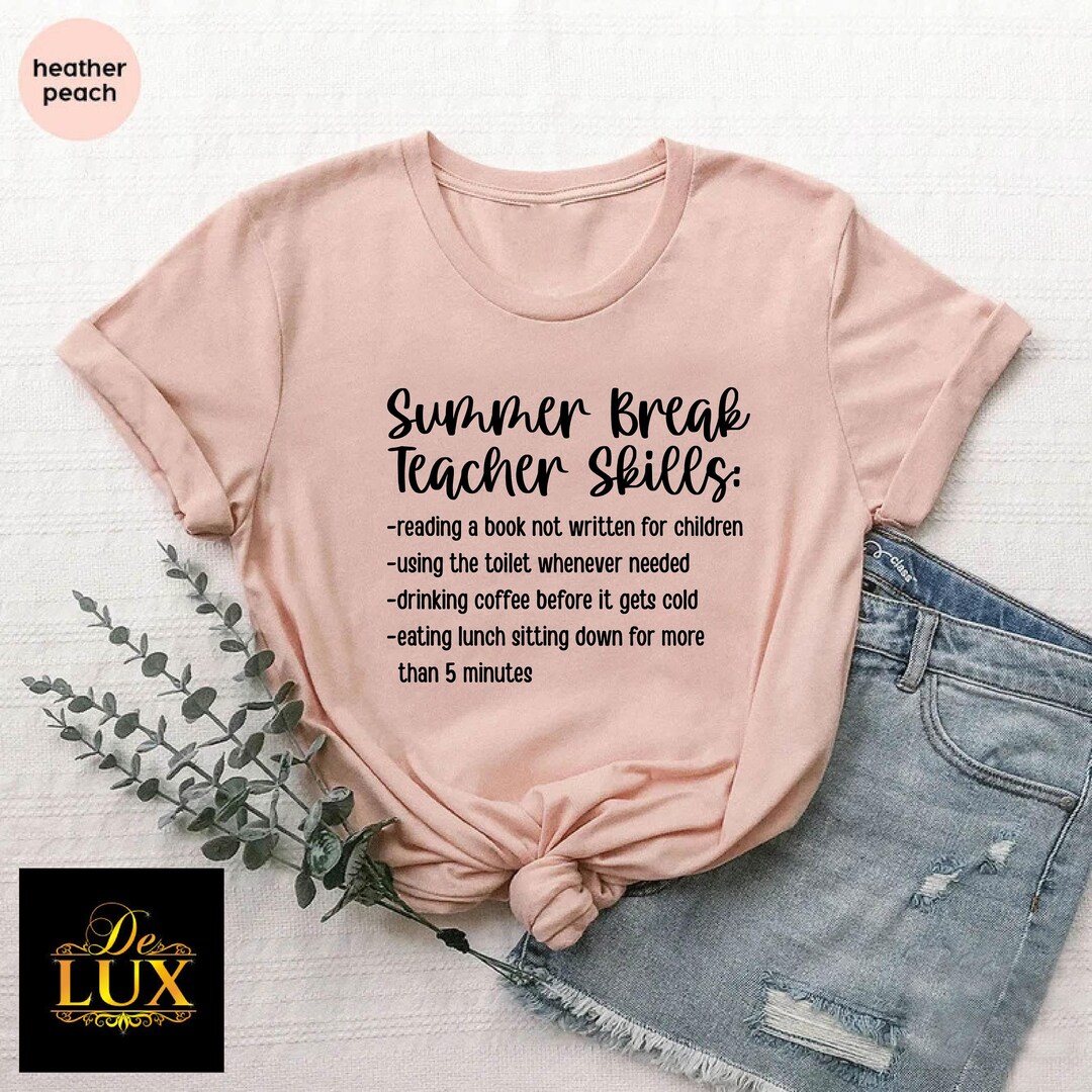 Funny Teacher Summer Break Shirt, Last Day of School Gift - Etsy
