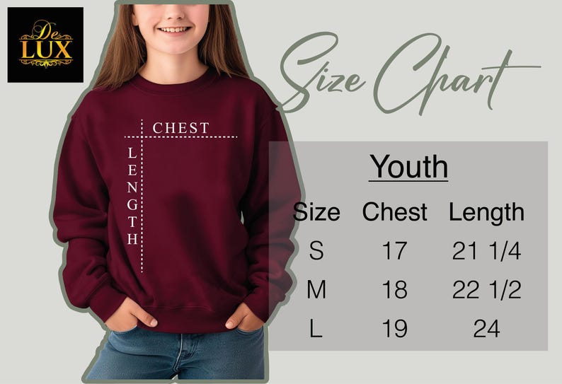a girl wearing a sweatshirt with a cross on it