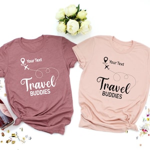 Personalized Travel Shirt,Custom Location Shirt,Travel Buddies Tshirt,Traveling Gifts,Travel Buddy Gift,Airplane Mode Tee,Family Trip Shirts
