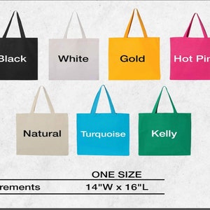 a tote bag with the words hot pink, hot pink, hot pink,