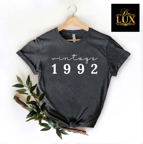 Personalized Birth-Year Shirt, Customized Vintage Birthday Gift,Custom Birth Year,1992 T-shirt,Birthday Gift Ideas for Men Women Best Friend