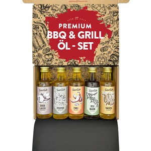 BBQ Öl Geschenkset für Männer, Hochwertiges Geschenk Gewürzset zum Vatertag Bild 1