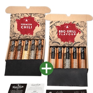 BBQ & Chili Geschenk-Set, 10 Spezialitäten aus aller Welt, perfektes Geschenkset für Grillliebhaber und Hobbyköche Bild 1