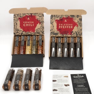 Chili & Pfeffer Geschenk-Set, 10 Spezialitäten aus aller Welt, perfektes Geschenkset für Hobbyköche und scharfe Esser Bild 1