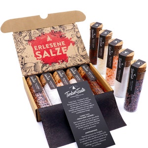 Hand-picked salt varieties set I 5 exquisite salts from all over the world as a perfect spice gift set for hobby cooks and salt lovers image 1