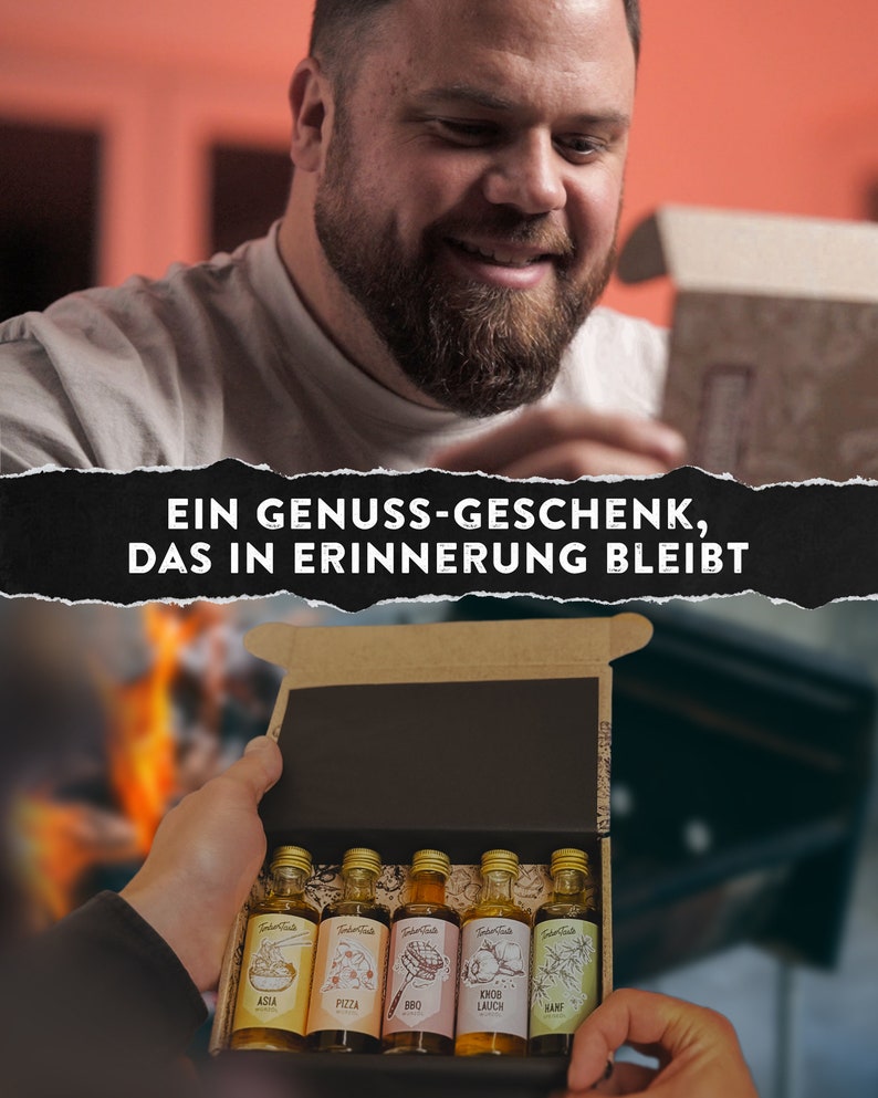 BBQ Öl Geschenkset für Männer, Hochwertiges Geschenk Gewürzset zum Vatertag Bild 2