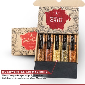 Chili & Gewürze der Welt Geschenk-Set, 10 Spezialitäten aus aller Welt, perfektes Geschenkset für Hobbyköche und scharfe Esser Bild 2