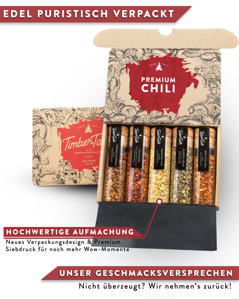 Chili & Spices of the World Gift Set, 10 specialties from all over the world, perfect gift set for hobby chefs and spicy eaters image 2