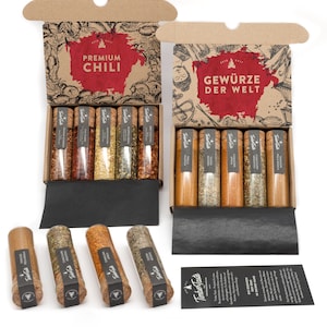 Chili & Spices of the World Gift Set, 10 specialties from all over the world, perfect gift set for hobby chefs and spicy eaters image 1