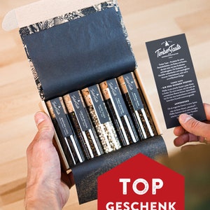 Handverlesenes Pfeffersorten Set I 5 erlesene Pfeffer aus aller Welt als perfektes Gewürze Geschenkset für Hobbyköche und Pfefferliebhaber Bild 5