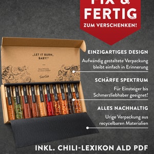 Chili & Grillgewürze Geschenkset Männer 10er Kombi-Set 5 erlesene Grill Gewürze 5 scharfe Chili Gewürze Set Bild 5