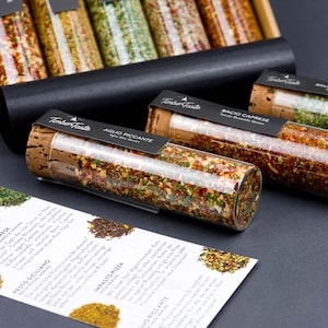 Italienische Kräuter Gewürzset - 5 Italienische Gewürze in nachhaltiger Geschenkbox