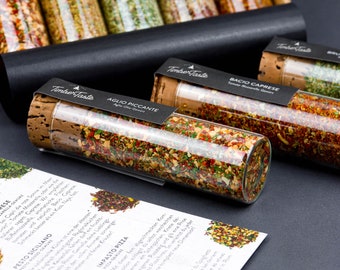 Italienische Kräuter Gewürzset - 5 Italienische Gewürze in nachhaltiger Geschenkbox