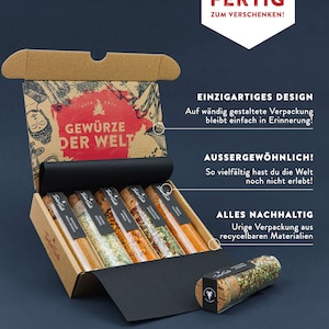 Chili & Gewürze der Welt Geschenk-Set, 10 Spezialitäten aus aller Welt, perfektes Geschenkset für Hobbyköche und scharfe Esser zdjęcie 6