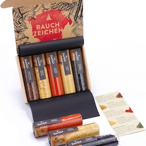 Raucharoma Gewürze Geschenkset I 5 edle Gewürze mit Rauchgeschmack | Gewürz Geschenk für Küchengötter