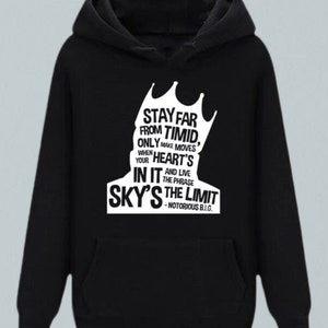 Biggie Smalls Hoodie Rap Lyric Tshirt Hip Hop Legend Shirt 