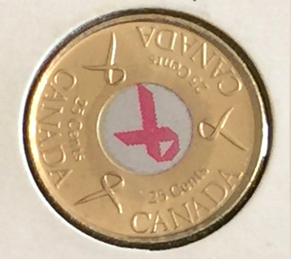 06 P Canadian 25 Cent Pink Ribbon Breast Cancer Quarter Coin Etsy 06 P Canadian 25 Cent Pink Ribbon Breast Cancer Quarter Coin Etsy