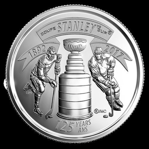 1892-2017 5 Canada 25-cent Quarters Coins 125th Anniversary Stanley Cup 5 Pack 