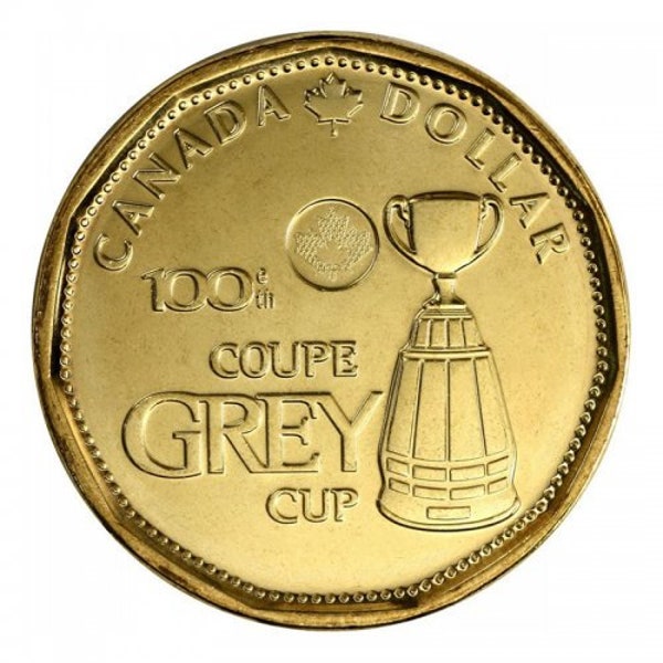 1 Dollar Canada 2012 Grey Cup 100th Loonie Dollar canadien 1 dollar Incirculé ou circulé LIVRAISON GRATUITE