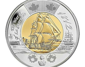 2012 Canada 2 Dollar The War of 1812 Commemorative Canada toonie coin BU uncirculated and Ciculated  Canadian coins