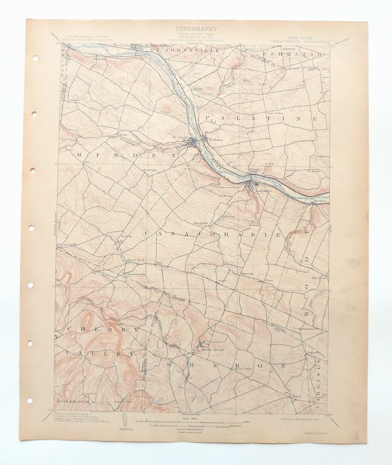 Canajoharie New York Historical Rare Antique Original USGS Etsy