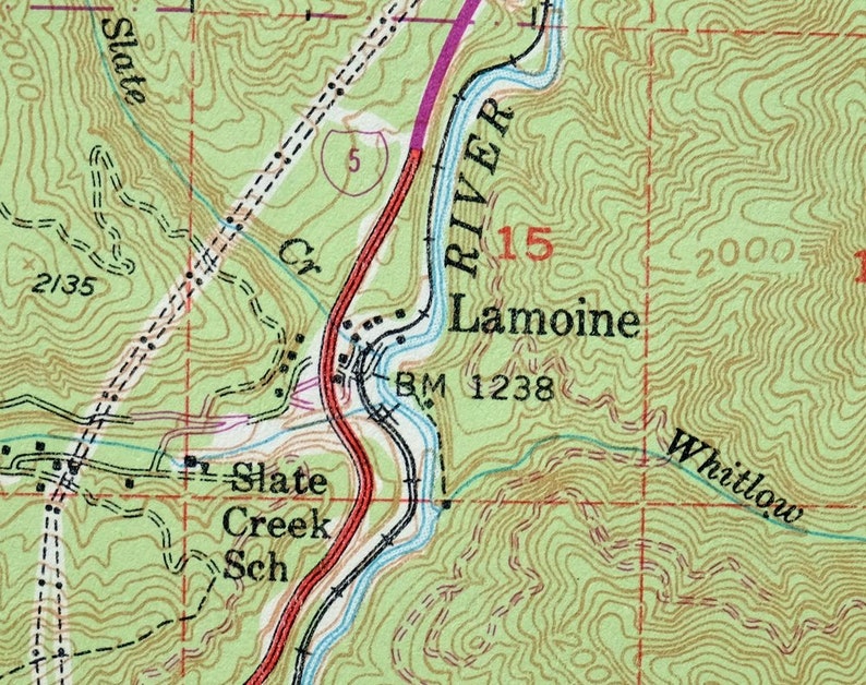 Lamoine Shasta Lake Pollard Flat California Vintage Original Etsy