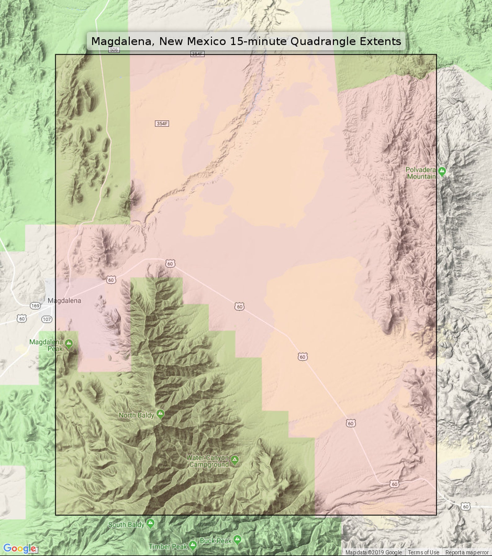 Magdalena New Mexico Vintage Original USGS Topo Map 1959 Etsy