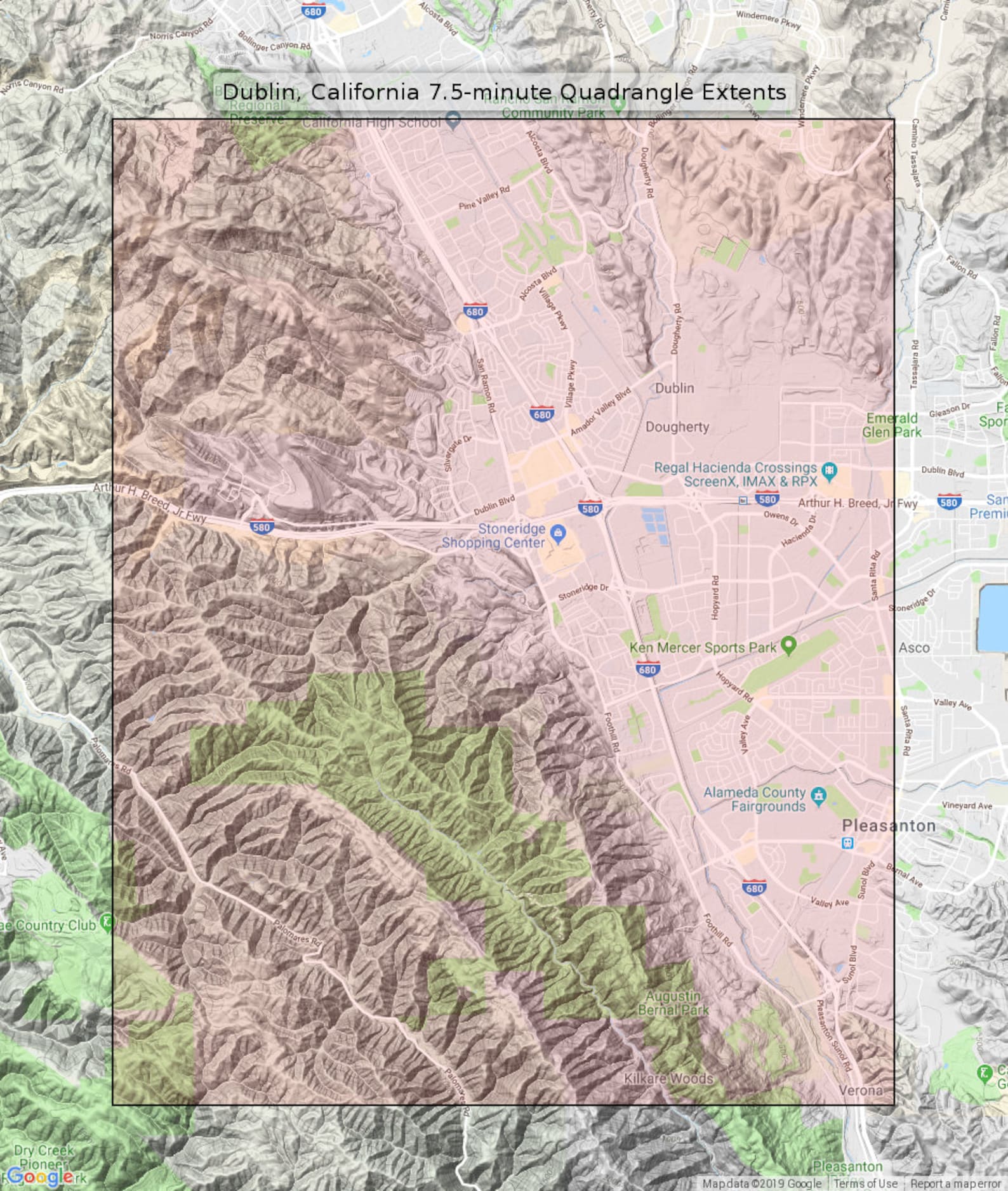 Dublin California Original USGS Topo Map 1980 Hayward Etsy