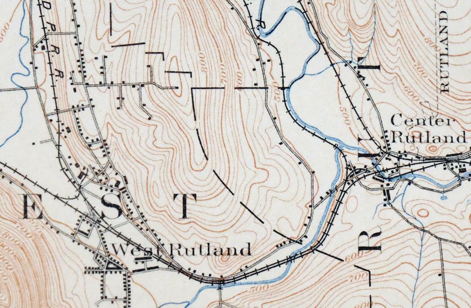 Castleton Vermont New York Historical Antique Original USGS Etsy