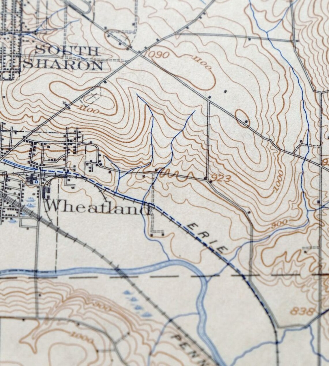 Neshannock Pennsylvania Vintage Original USGS Topo Map 1907 Etsy